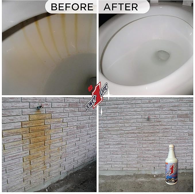 Boat Hull Cleaner for Fiberglass & Gel Coat - Removes Waterline Stains, Rust & Marine Mineral Buildup - Professional Marine-Grade Formula - Made in the USA