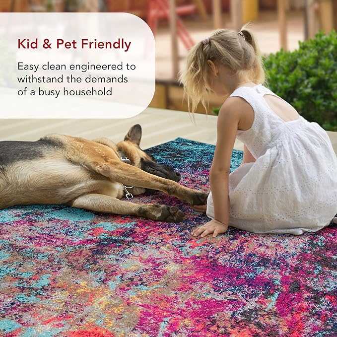 nuLOOM Reva Colorful Abstract Accent Rug, 3x5, Multi