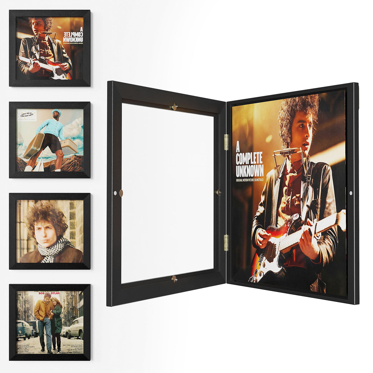 Emfogo 4 Pack Vinyl Record Frame for the Wall, Wall-Mounted Vinyl - Image 1