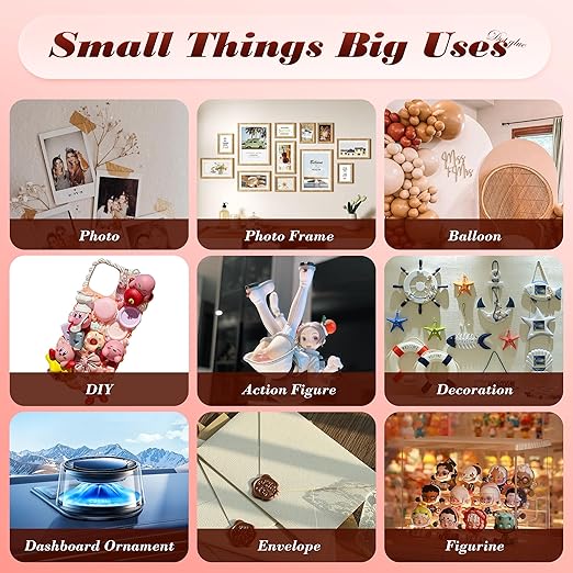 0.8in Clear Poster Putty with Pull Tabs, Removable No Damage Double Sided Adhesive Dots, Waterproof Heat Resistant Mounting Putty Sticky Tack (140)
