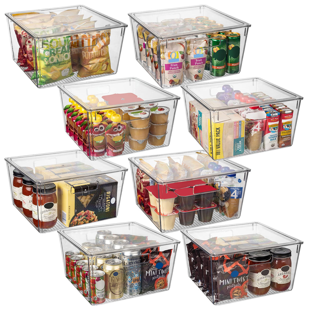 ClearSpace Plastic Storage Bins with Lids, Pantry Organizer - Image 1