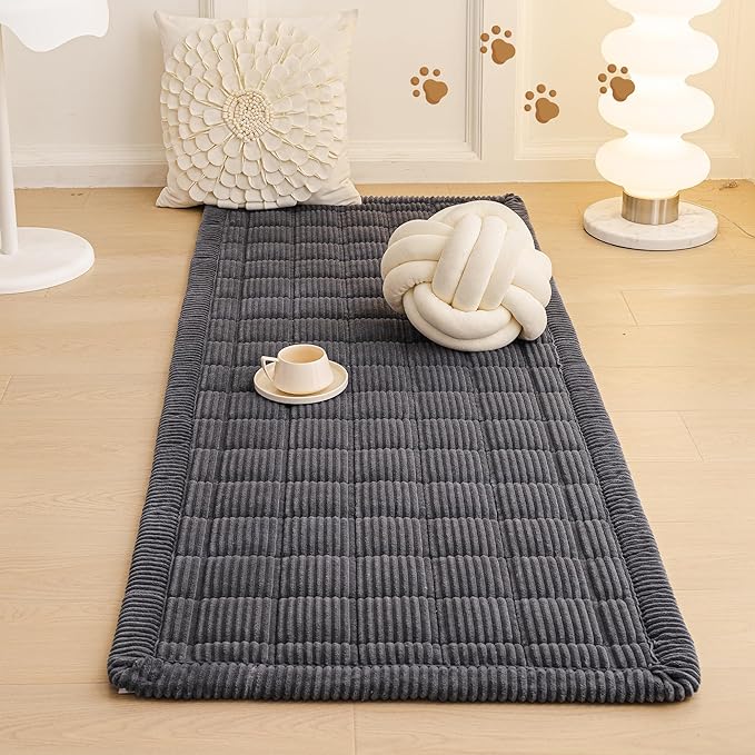 MEETSKY Couch Cover for 3 Cushion Couch Sofa, Grey Sofa Covers for Dogs Washable, Non-Slip Sofa Protector Pet Friendly Dog Mats for Couches Soft Furniture Covers, 27.6" x 82.7", Dark Grey