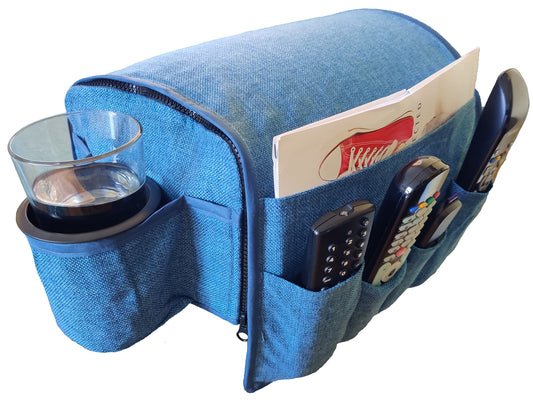 Couch Caddy Remote Control Holder - Armchair Caddy Armrest - Image 1