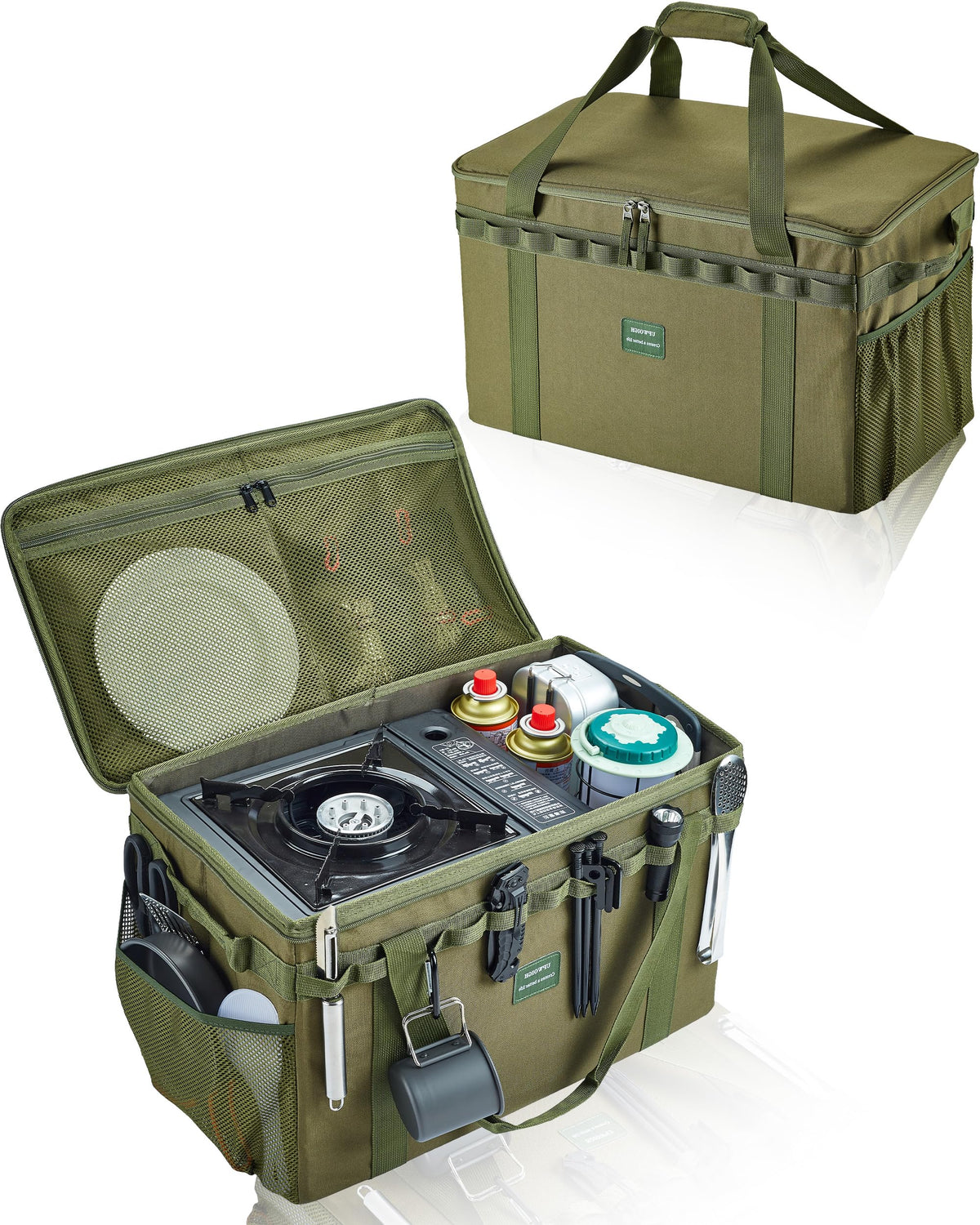 UPWOIGH 40L Heavy Duty Camping Storage Bag with Dividers - Image 1