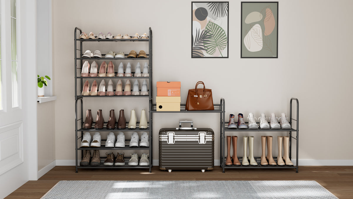 SONGMICS 4-Tier Stackable Metal Shoe Rack, Holds Up | All Products - Image 8