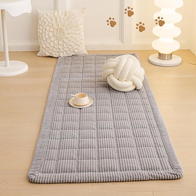 MEETSKY Couch Cover for 2 Cushion Couch, Non-Slip Grey Sofa Covers for Dog Washable Sofa Protector Pet Friendly Dog Mats for Couches Soft Furniture Covers, 27.6" x 70.9", Light Grey