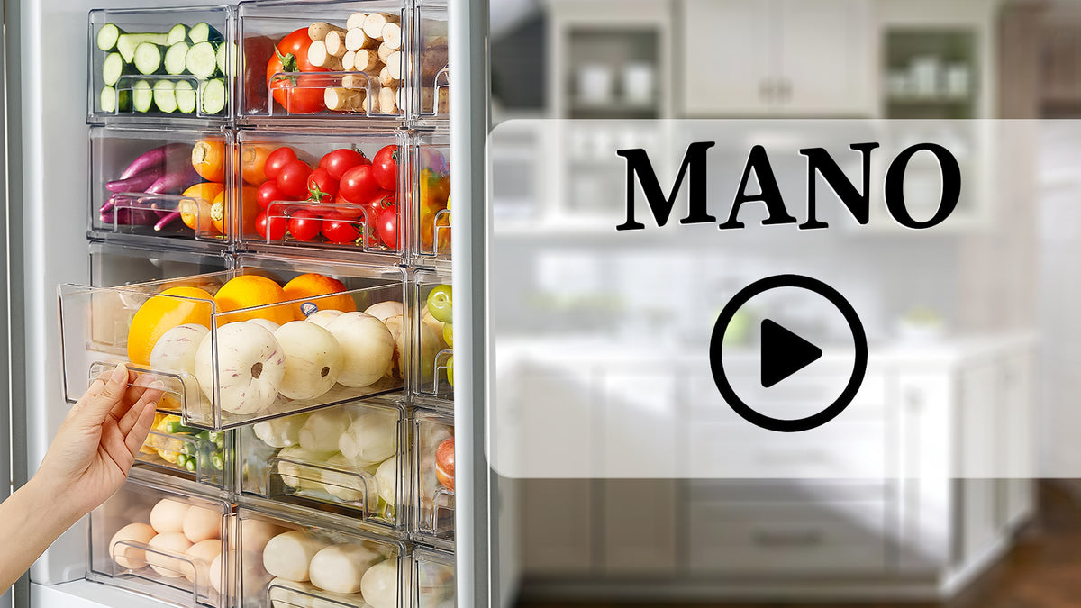 MANO 2Pack Clear Fridge Drawers Pull Out Stackable R | All Products - Image 8