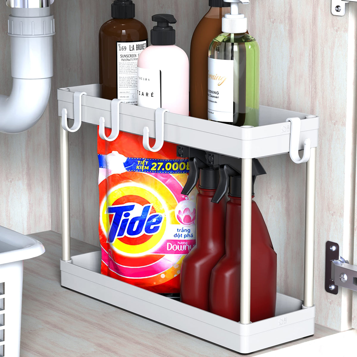 Simple Houseware 2-Tier Under Sink Organizer Storage | All Products - Image 1