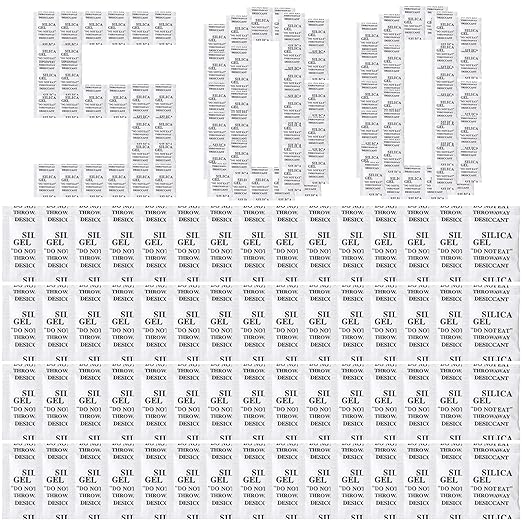 500 Pcs 5 Gram Silica Gel Packets Desiccant Packs for Storage Moisture Absorbers Silica Gel Anti Humidity Transparent Food Grade Desiccant Packs for Electronics, Clothes Shoes