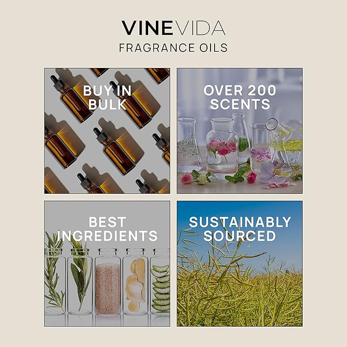 VINEVIDA [16oz] Flannel Fragrance Oil for Candle Making - Made in USA Scents for Candles and Soap Making - Natural Fragrance Oil