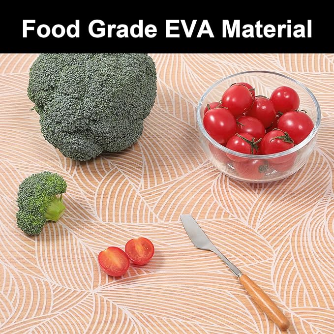 Cooyes Shelf Liners for Kitchen Cabinets, Refrigerator Liners Waterproof & Oil-Proof Kitchen Cupboard Liner Drawer Mats EVA Material Non Adhesive Fridge Liner for Shelves（23.6" W x 118" L）