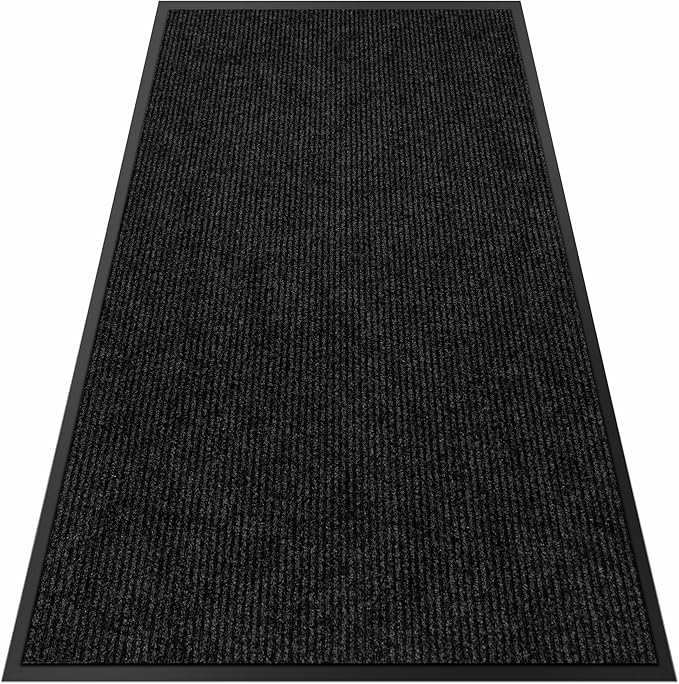 2′ x 46′ Front Door Mat Indoor Outdoor Entrance, Commercial Floor Mat Heavy Duty Dirt Trapper Entryway Doormat, Custom Size Non Slip Rubber Backing Welcome mat, Door Mat for High Traffic Area