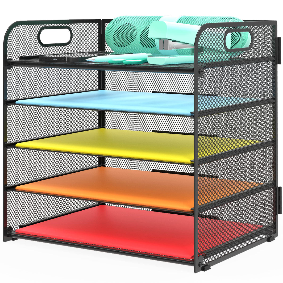Letter Tray Paper Organizer 5-Tier Desk Organizer File Organizer - Image 1