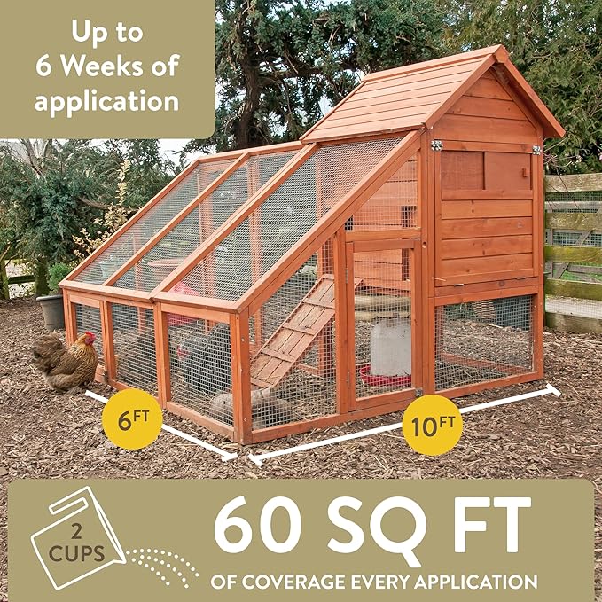 Healthy Coop,Litter Additive for Chicken Coop with Probiotic & Acidifier,Reduces Odor,Wetness & Bacteria,12lbs,(Pack of 3)
