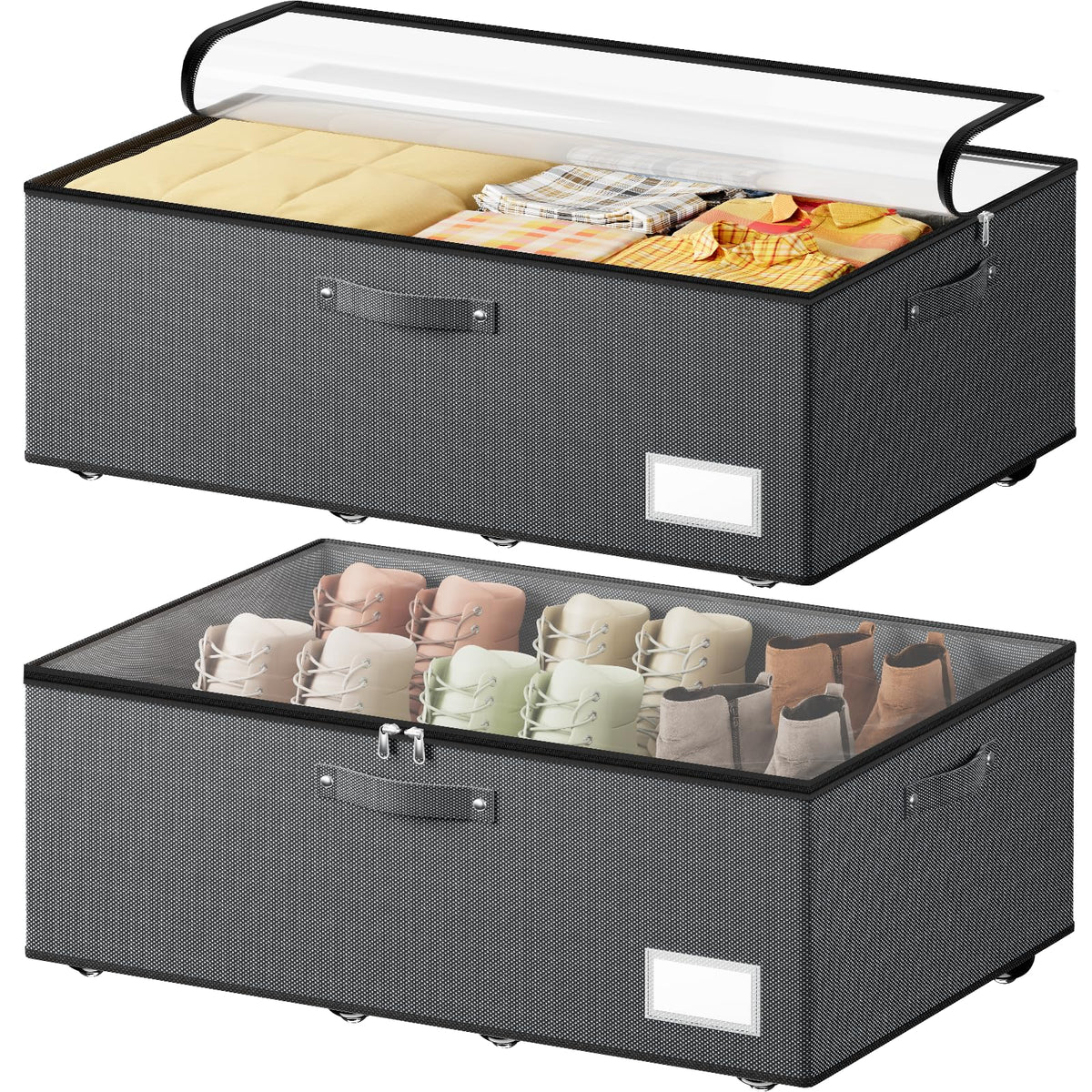 Dayacoco Under Bed Storage With Wheels,10in Underbed Storage - Image 1