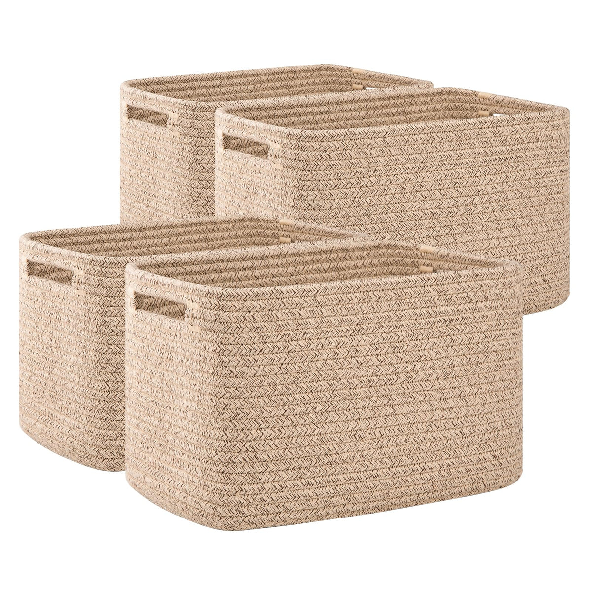 OIAHOMY 4 Pack Storage Baskets for Organizing 15L Cube - Image 1