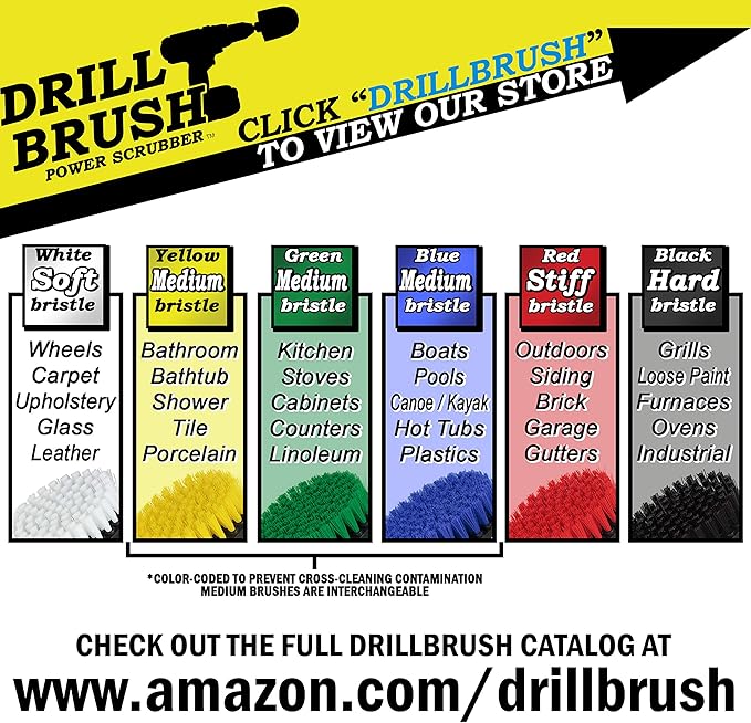 BBQ Grill Brush and Crevice Cleaning Tool for Household Use - Multi-Function Rotating Crevice Cleaning Brush with Ultra Stiff Bristles for Cleaning Gas Grills, Electric Smokers, and Fireplace Grates