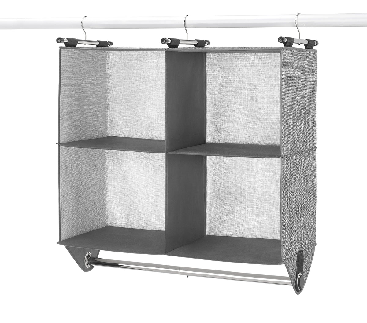 Whitmor 4 Section Fabric Closet Organizer Shelving with Built - Image 1