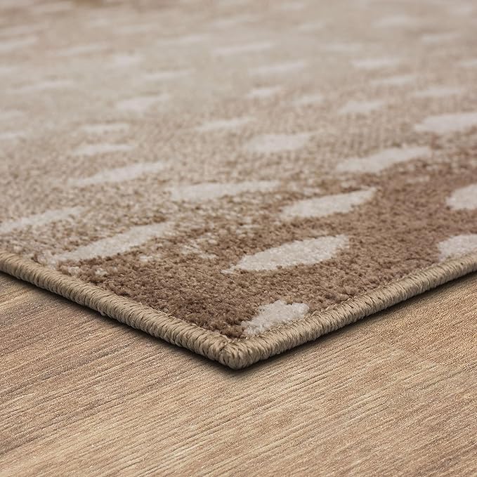 Mohawk Home Antelope Animal Print Beige 8' x 10' Area Rug Perfect for Kitchen, Living Room, Dining Room
