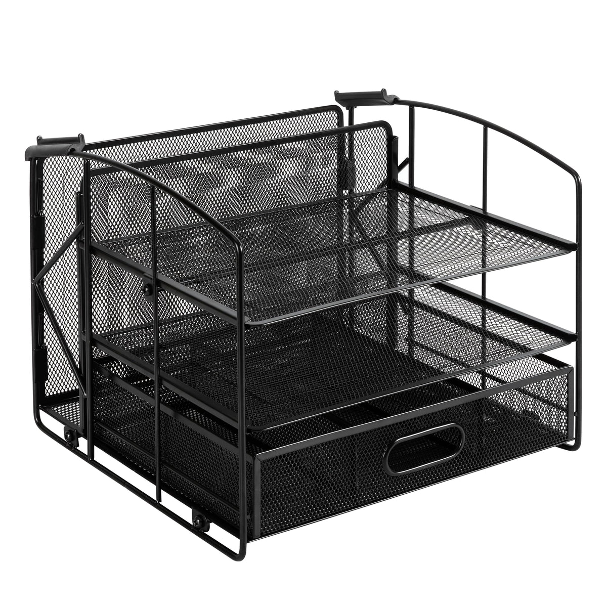 Amazon Basics Sturdy Rectangular Desktop Organizer with 3 Trays - Image 1