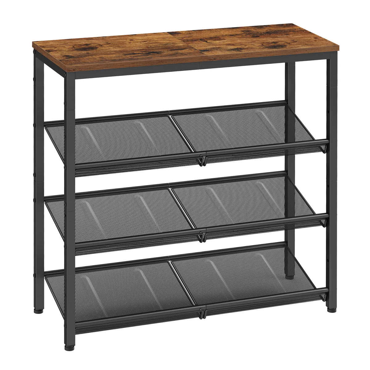 VASAGLE 4-Tier Shoe Rack, Adjustable, Freestanding - Image 1