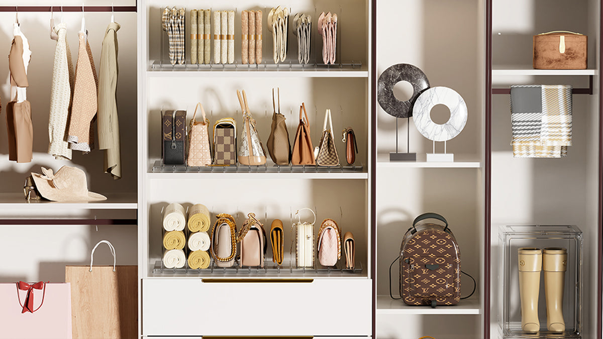 Stackable Bag & Purse Organizer for Closet Shelf Acr | All Products - Image 8