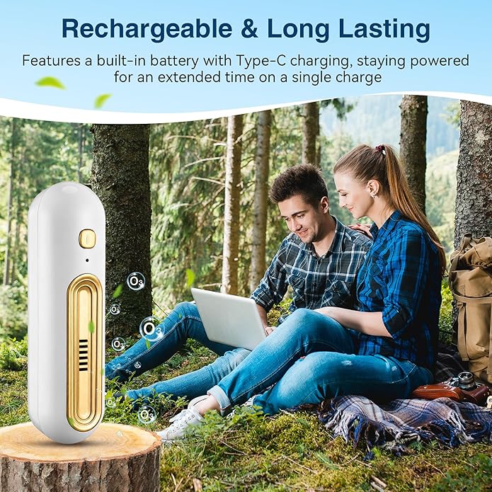 Qualirey Chemical Free Shoe Deodorizer for Sneaker, Daily & Strong Mode Shoe Odor Eliminator for Bags, Boot