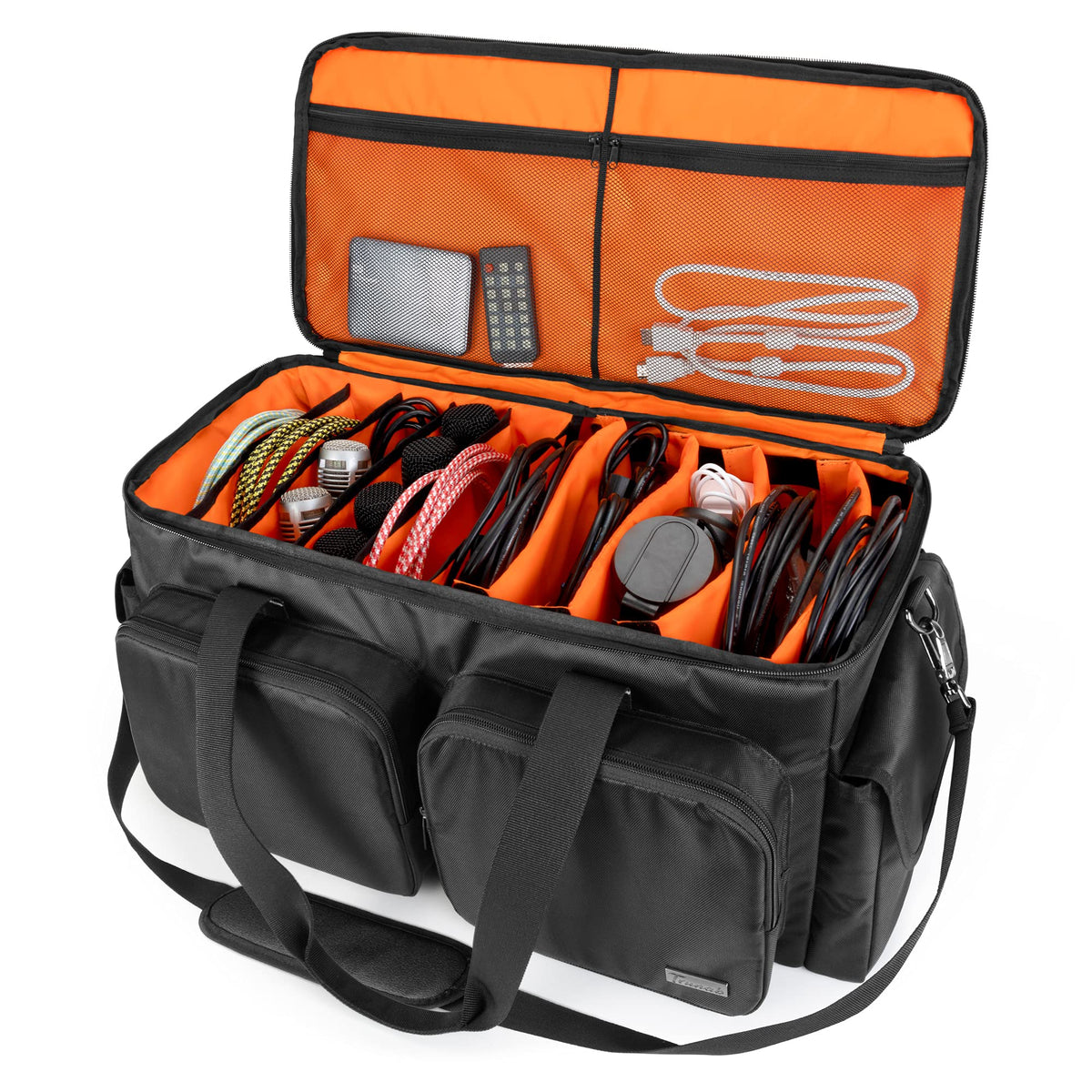 Trunab DJ Cable File Bag with Detachable Padded Bottom - Image 1