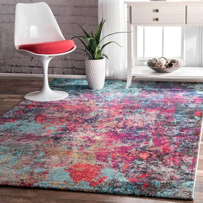 nuLOOM Reva Colorful Abstract Area Rug, 9x12, Multi