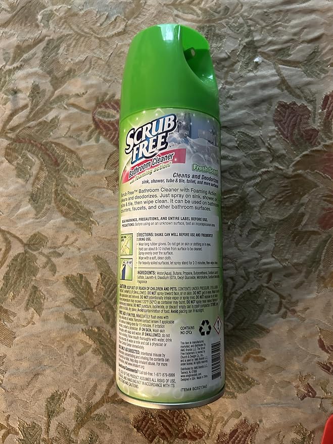 Scrub Free Bathroom Cleaner Fresh Scented - 12Oz (2 Pack)