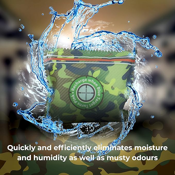 Reusable Gun Safe Dehumidifier - The Ultimate Desiccant Bags Solution for Gun Safes, Closets, and More (8-Pack) - Prevent Excess Humidity, Moisture and Mold - Gun Safe Accessory