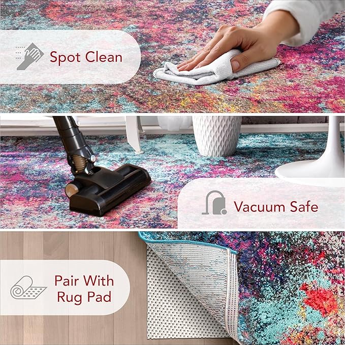 nuLOOM Reva Colorful Abstract Area Rug, 10x14, Multi