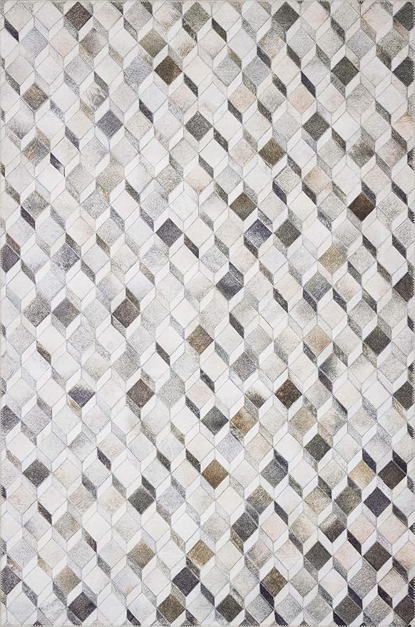 Loloi Maddox Collection MAD-02 Grey/Mocha 5'-0" x 7'-6" Area Rug