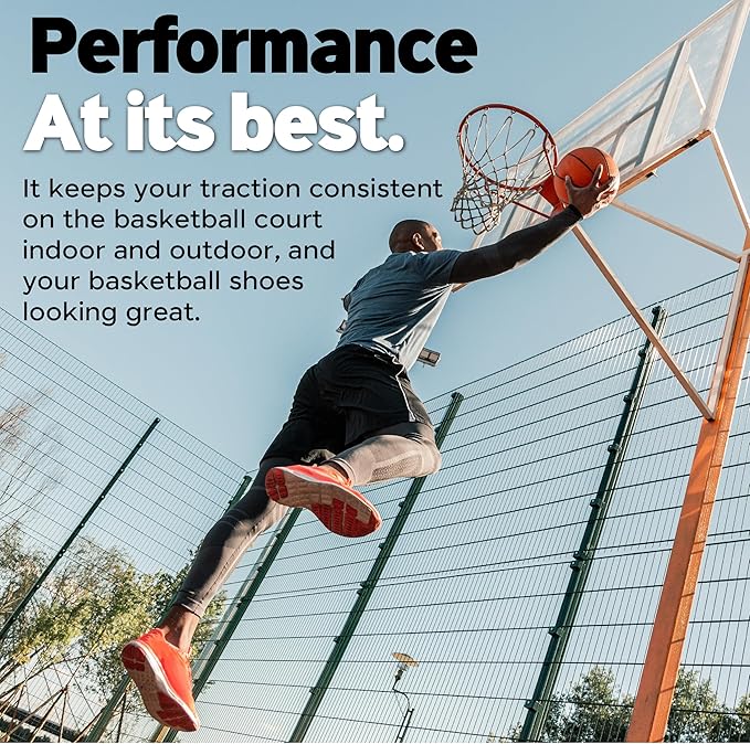 Performance Grip Basketball Shoe Spray 8 Oz – Grip Spray for Basketball Shoes Bottom – Non-Sticky Mist That Rejuvenates Soles & Boosts Traction