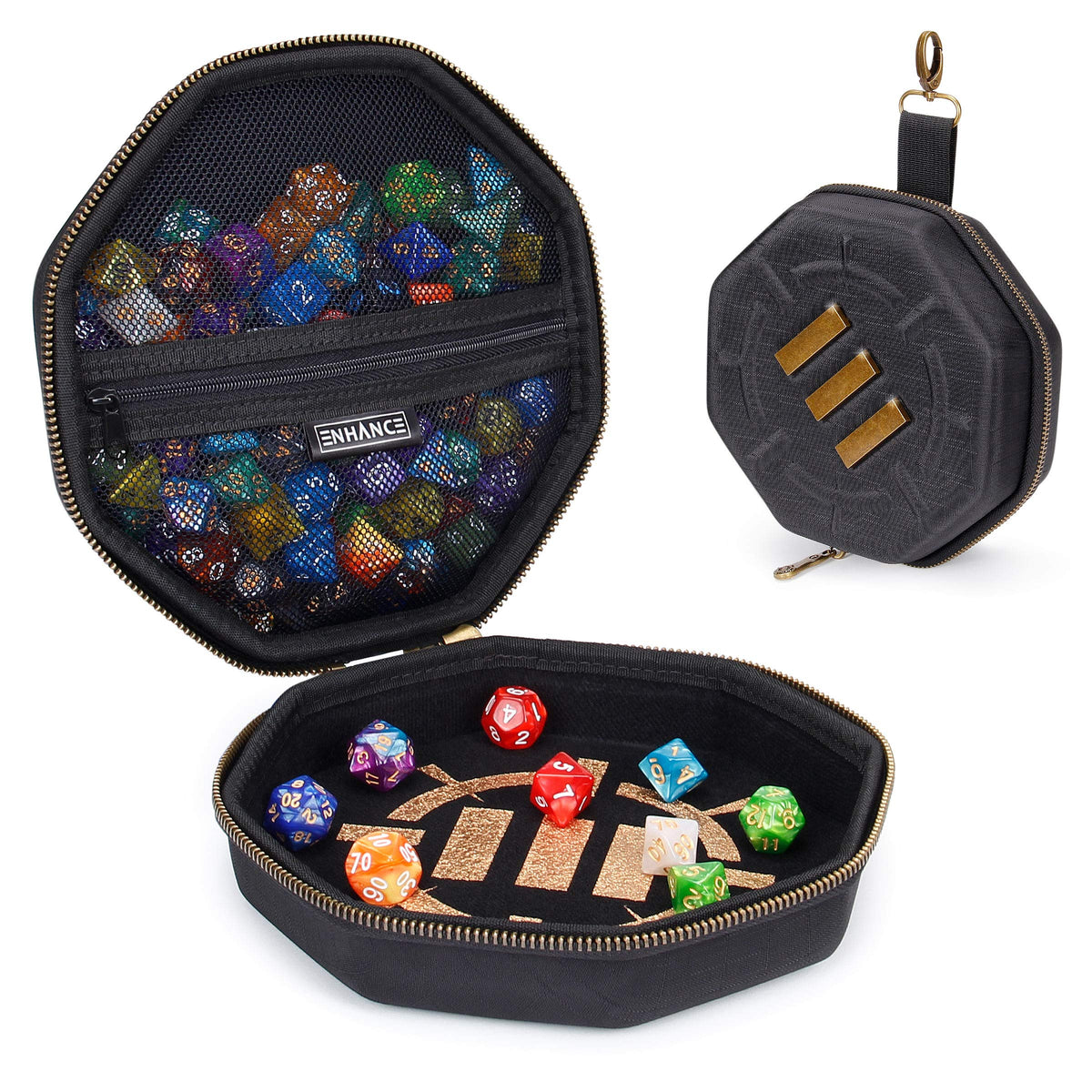 ENHANCE DnD Dice Tray and Case - DnD Dice Holder for up to 150 - Image 1