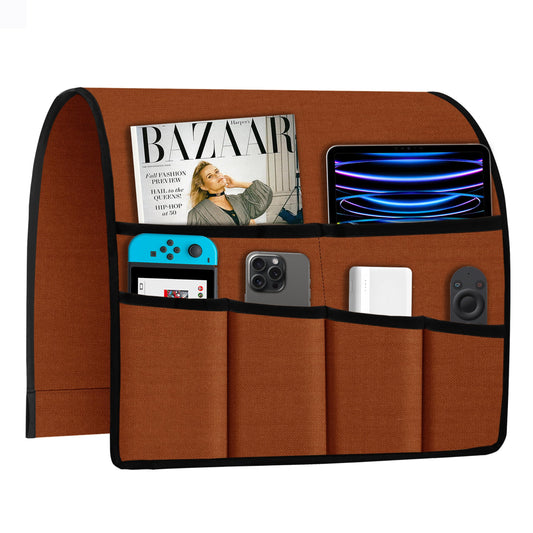 Joywell Linen Armchair Caddy Remote Control Holder for TV - Image 1