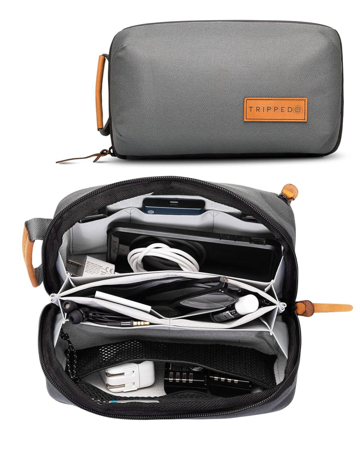 TRIPPED Travel Gear Tech Organizer Pouch for Cables - Image 1