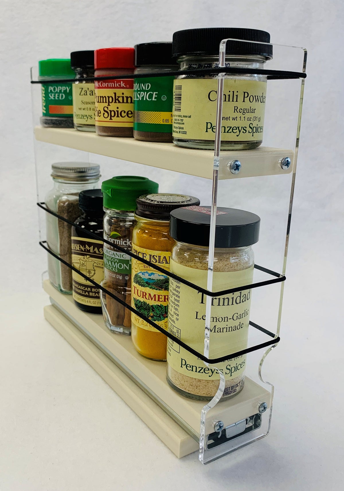 Vertical Spice Narrow Spice Rack - Sliding Spice Jars Organizer - Image 8