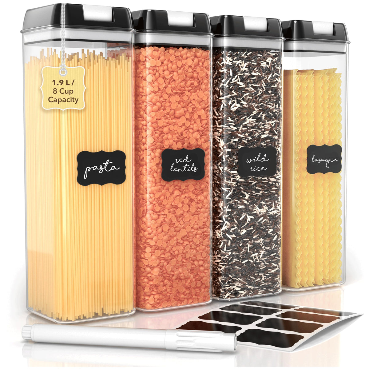 Simply Gourmet Airtight Food Storage Containers with Lids – 4 - Image 1
