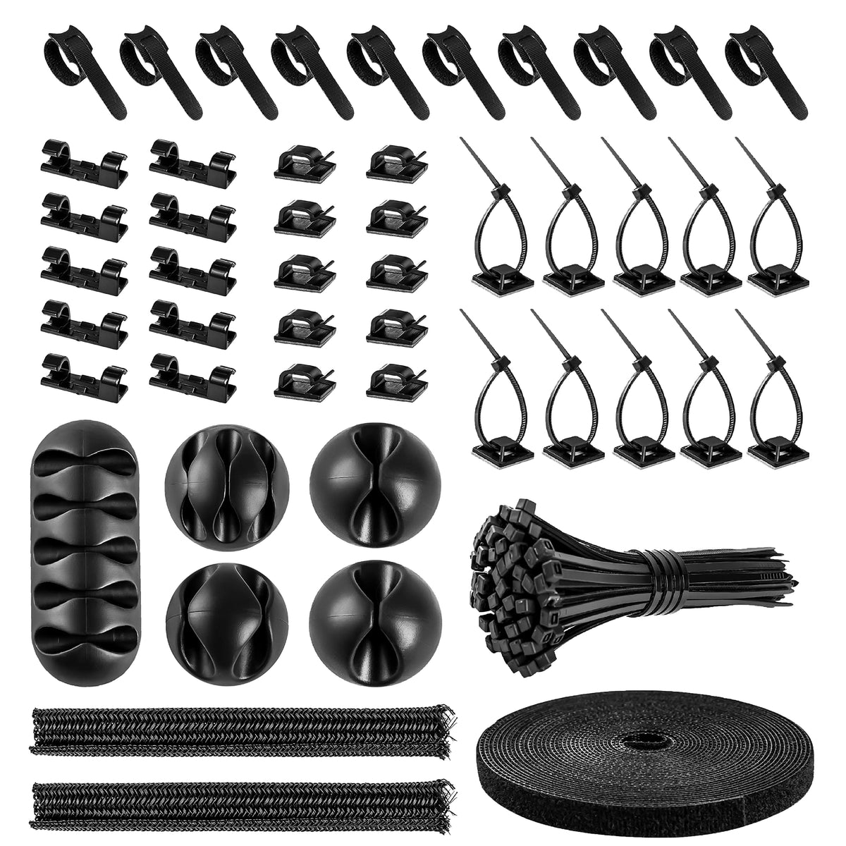 Cable Management Organizer Kit 2 Cable Sleeve Split | Cable Management - Image 1