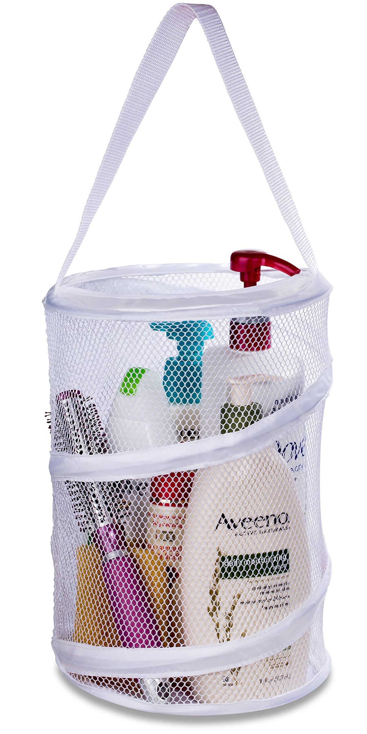 Handy Laundry Portable Shower Caddy – Foldable Mesh Organizer - Image 1
