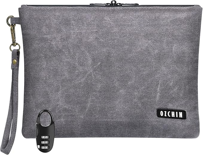 OZCHIN Smell Proof Bag Travel Storage Case Activated Charcoal Pouches Durable Odorless Medicine Organizer