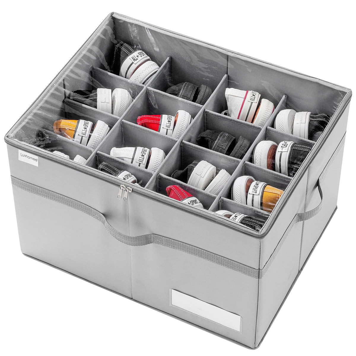 LUVHOMEE Shoe Organizer for Closet, Fits 16 Pairs - Image 1