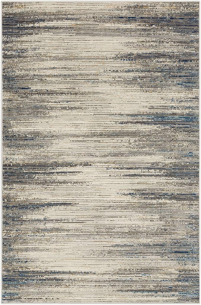 Mohawk Home Nexus Modern Contemporary Abstract Light Gray 5' 3" x 8' Area Rug Perfect for Living Room, Dining Room, Office