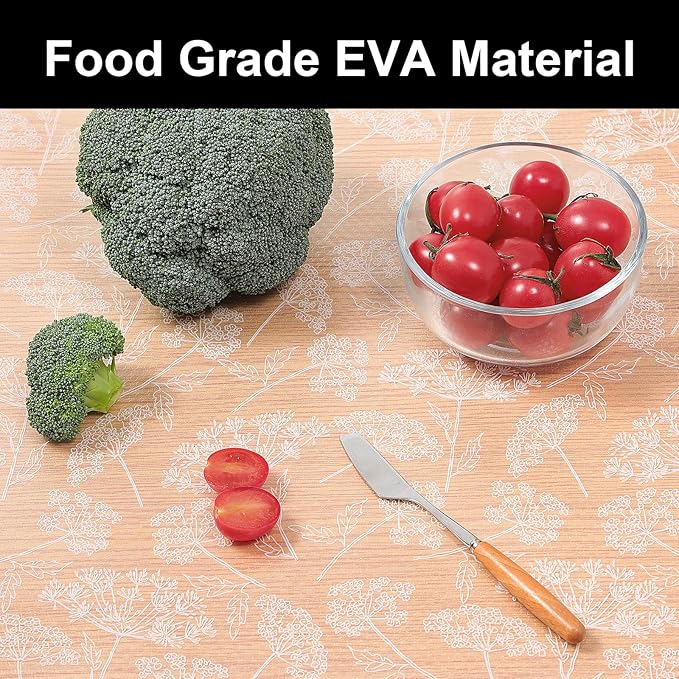 Cooyes Shelf Liners for Kitchen Cabinets, Refrigerator Liners Waterproof & Oil-Proof Kitchen Cupboard Liner Drawer Mats EVA Material Non Adhesive Fridge Liner for Shelves（23.6" W x 236" L）