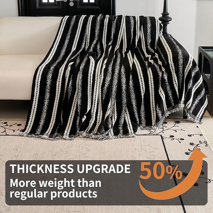 HAOMAIJIA Non Slip Couch Cover Sofa Covers for 2 Cushion Couch Washable sectional Couch Covers for Dogs pet Furniture Protector Couch Cover Blanket for Living Room (TM-Black, 71"x102")