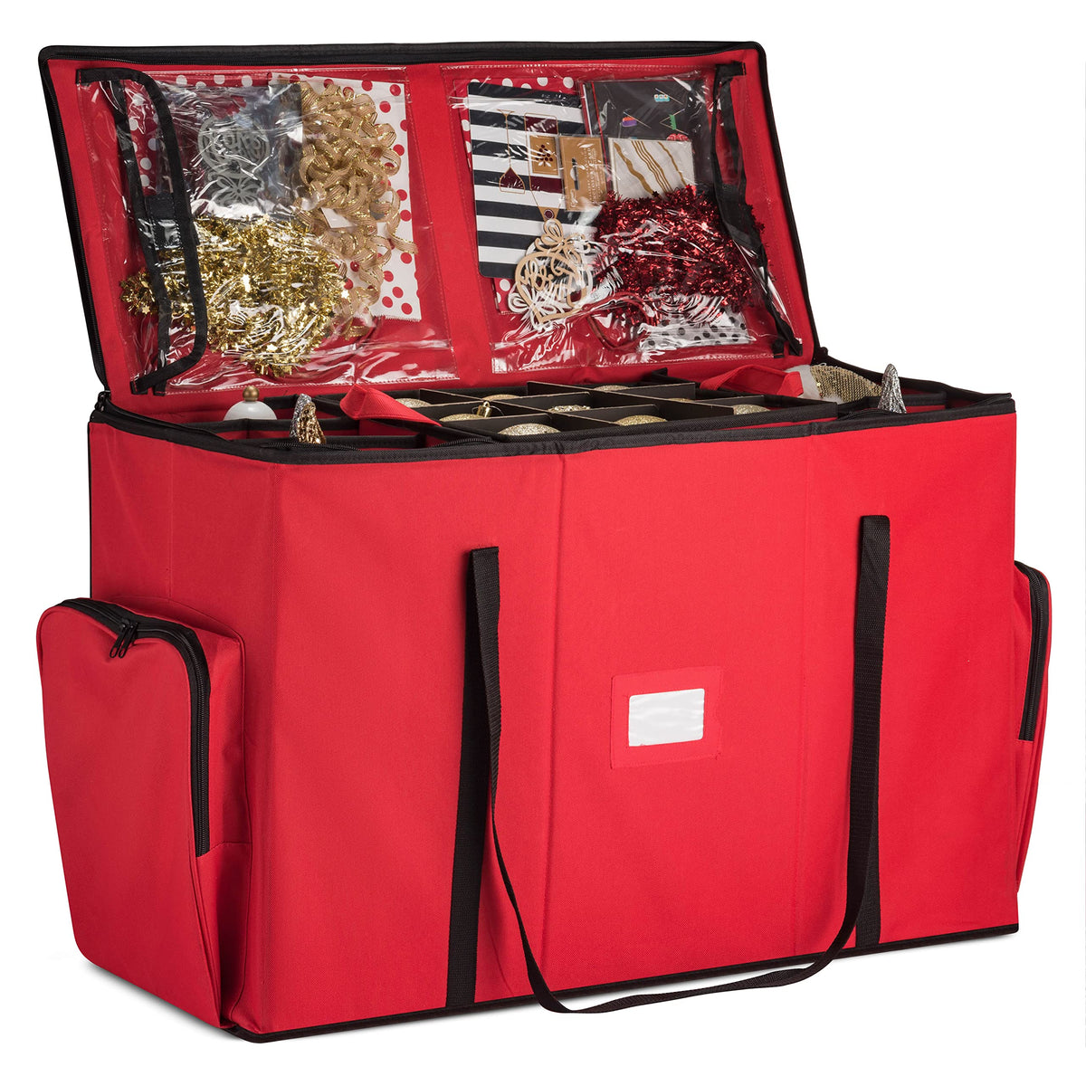 ZOBER All in One Christmas Ornament Storage Box & Decoration - Image 1