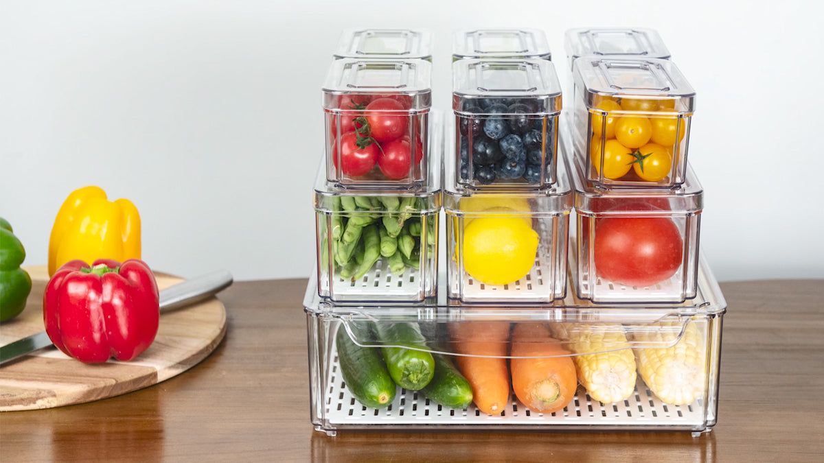 POMEAT 10 Pack Clear Fridge Organizers and Storage with Lids - Image 8