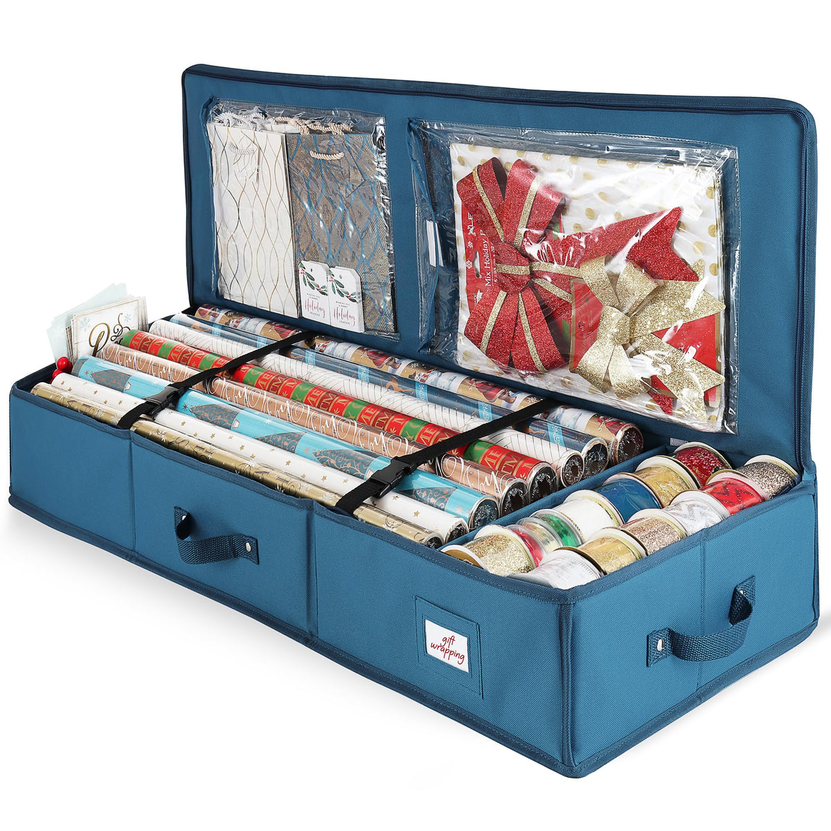 Hearth & Harbor Wrapping Paper Storage Container | Home Organization - Image 1