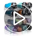 spospo Water Bottle Organizer 4 Tier Large Compartme | All Products - Image 8
